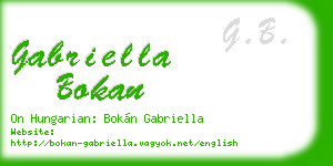 gabriella bokan business card